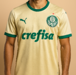 Camiseta Palmeiras Amarela Crefisa