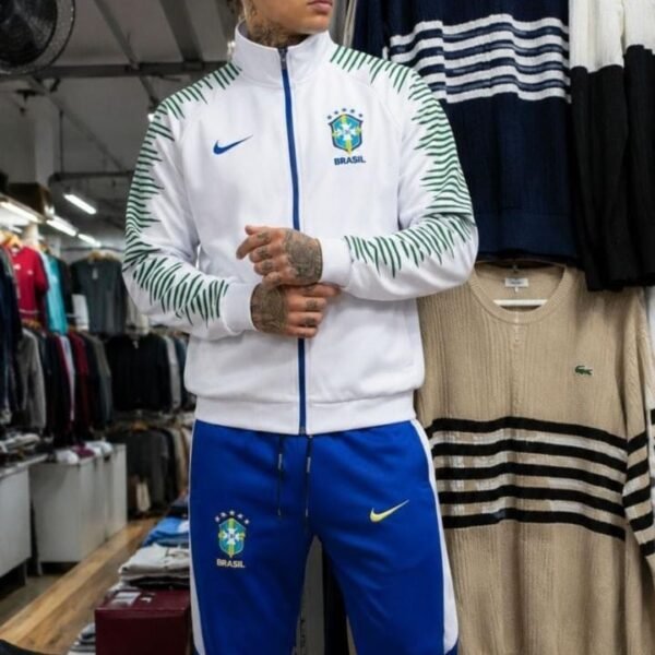 Agasalho Completo da Seleção Brasileira Branca