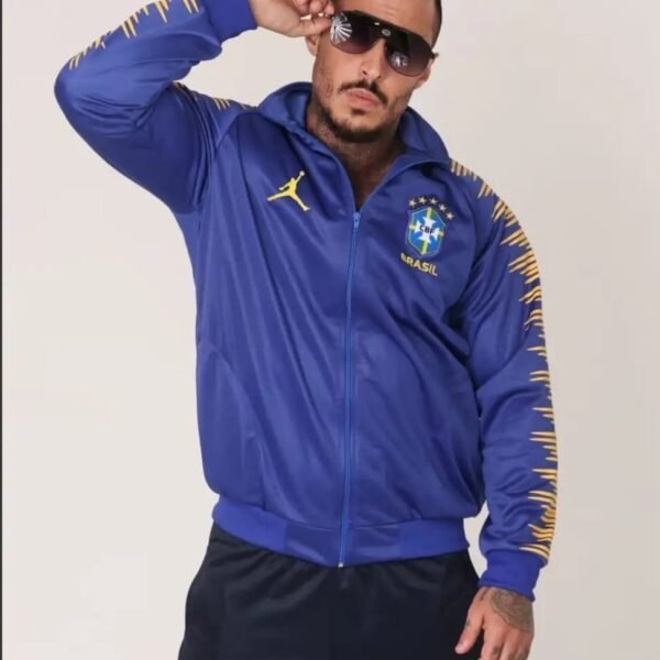 Agasalho Completo da Seleção Brasileira Azul Marinho