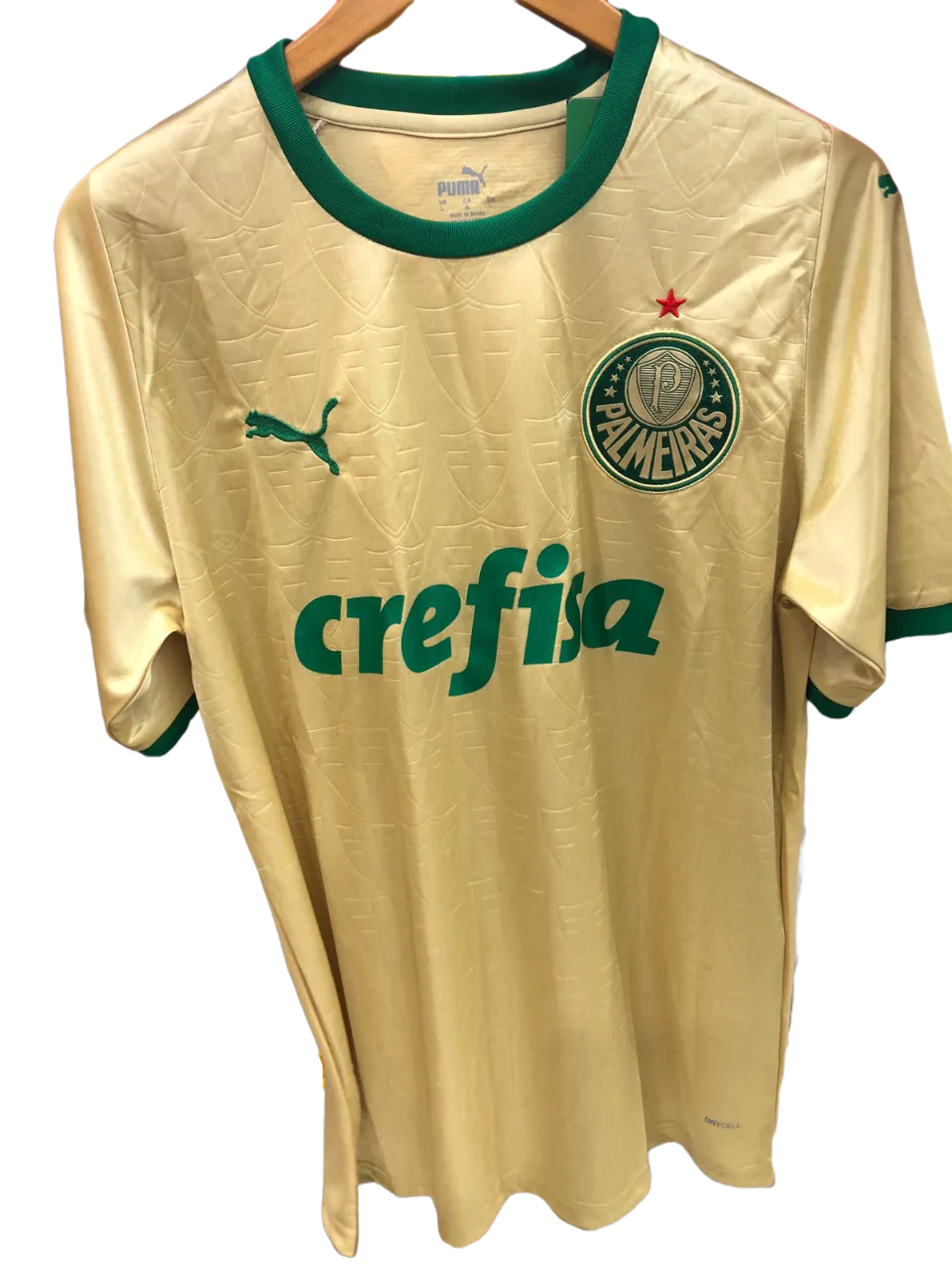 Camiseta Palmeiras Amarela Crefisa - Imagem 2